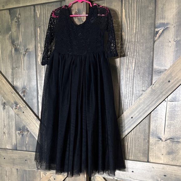 Other - Charming Black Lace Kids Formal Dress